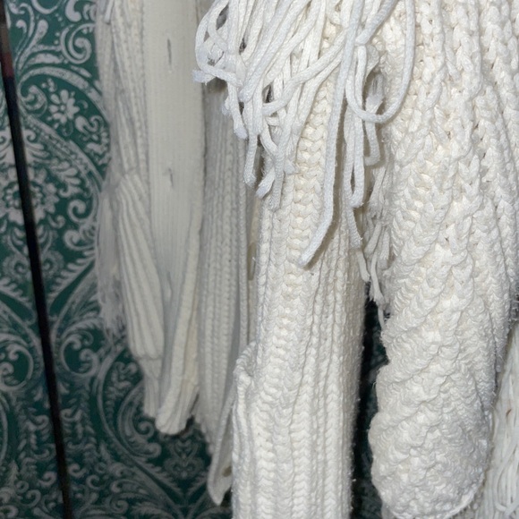 Anthropologie MAEVE FRINGED SWEATER cardigan live listing - Picture 8 of 12
